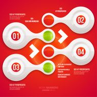 Abstract infografics design N3