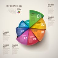 vector abstract 3d paper infographics N20