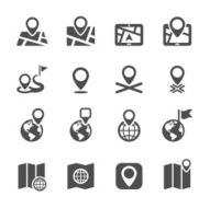 navigation icon set vector eps10 N2