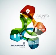 Modern fresh wave business infographics N12