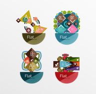 Set of abstract geometric shapes with options N111