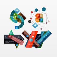 Paper graphics infographic web layouts N127