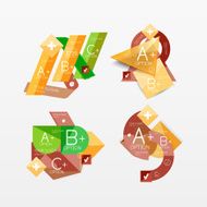 Paper graphics infographic web layouts N132