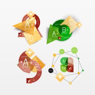 Paper graphics infographic web layouts N133
