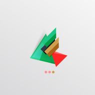 Modern abstract geometric info banner N231