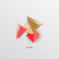 Modern abstract geometric info banner N232