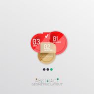 Modern abstract geometric info banner N234