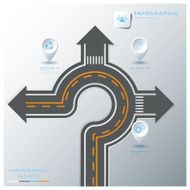 Road &amp; Street Traffic Sign Business Infographic Design Template N3