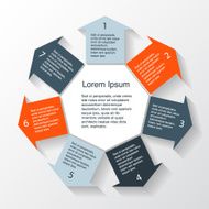 Modern vector info graphic for business project N115