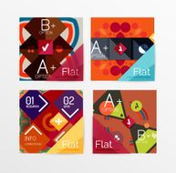 Set of abstract geometric shapes with options N117