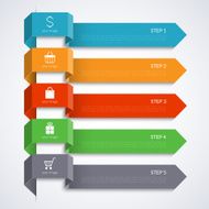 Modern arrow banner for infographics