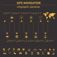 Global Positioning System navigation Infographic template N2