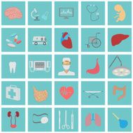 Medical and healthcare icon set N2