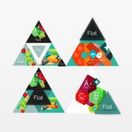 Modern paper info banner layout set N8