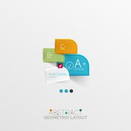 Modern abstract geometric info banner N236