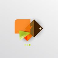 Modern abstract geometric info banner N237