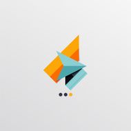 Modern abstract geometric info banner N238