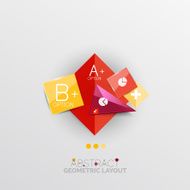 Modern abstract geometric info banner N241