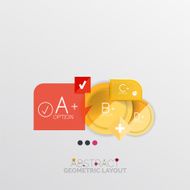 Modern abstract geometric info banner N242