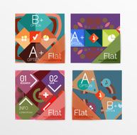 Set of abstract geometric shapes with options N121