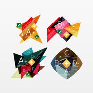 Paper graphics infographic web layouts N143