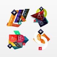Paper graphics infographic web layouts N144