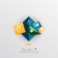 Modern abstract geometric info banner N244