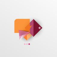 Modern abstract geometric info banner N246