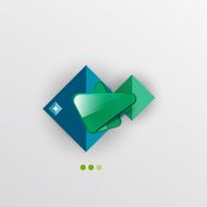 Modern abstract geometric info banner N249
