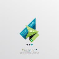 Modern abstract geometric info banner N250