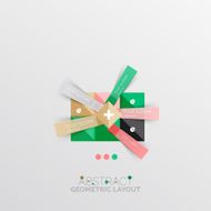 Modern abstract geometric info banner N252