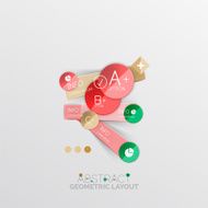 Modern abstract geometric info banner N253