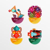 Set of abstract geometric shapes with options N127