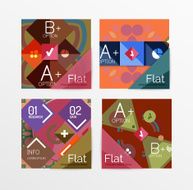 Set of abstract geometric shapes with options N133