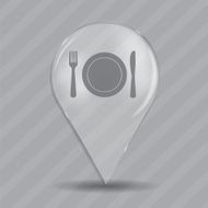 Food and Drink Glossy Icon Vector Illustration N2