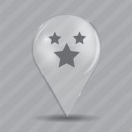 Favourites Glossy Icon Vector Illustration