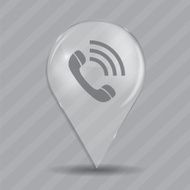 Phone Glossy Icon Vector Illustration N2