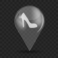Shoes Glossy Icon Vector Illustration N2