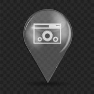 Setting Glossy Icon Vector Illustration N2