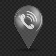 Phone Glossy Icon Vector Illustration N3