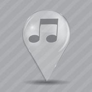 Music Glossy Icon Vector Illustration N2