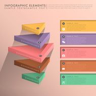 flat style abstract banner infographics