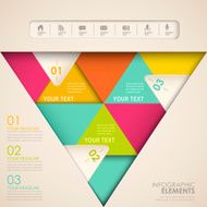 abstract triangle infographics N2