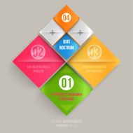 Abstract Paper infografics design N4