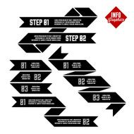 infographics with ribbon