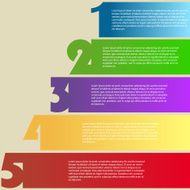 Simple 1 2 3 4 5 progress banner template
