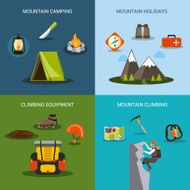 Climbing Icons Set