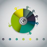 Colorful Inforgraphic pie chart N2