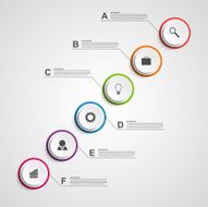 Abstract infographic design template N10