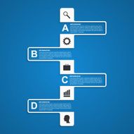Abstract paper infographics template
